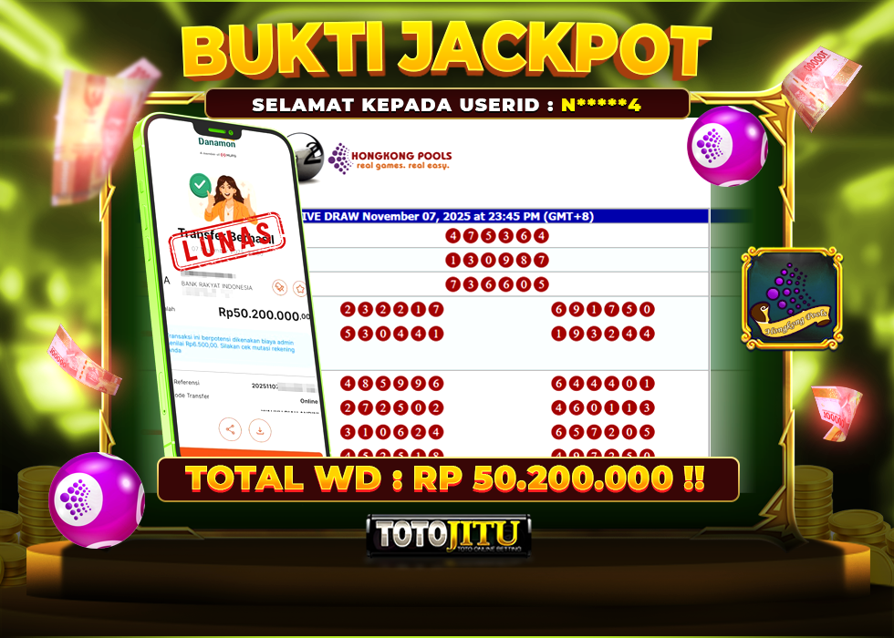 JACKPOT HONGKONG SIAP MENDARAT DI AKUNMU !